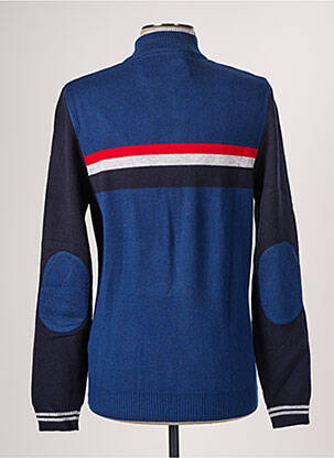 Gilet manches longues manches longues bleu DELAHAYE homme
