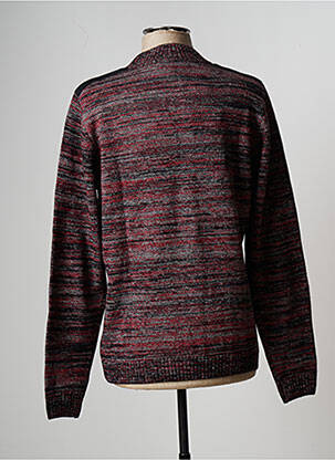 Pull stretch manches longues rouge DELAHAYE homme