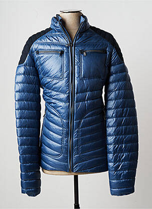 Doudoune manches longues sans capuche bleu DELAHAYE homme