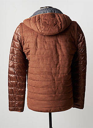 Doudoune poches a capuche marron DELAHAYE homme
