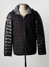 Doudoune manches longues a capuche noir DELAHAYE homme
