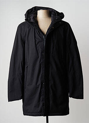 Manteau long a capuche a capuche noir DELAHAYE homme