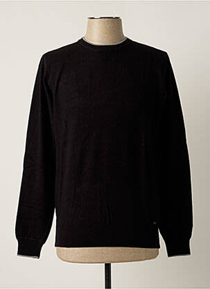 Pull stretch manches longues noir DELAHAYE homme