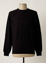 Pull stretch manches longues noir DELAHAYE homme