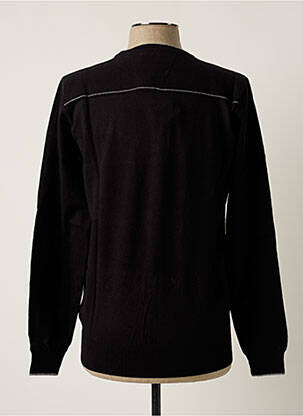 Pull stretch manches longues noir DELAHAYE homme