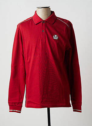 Polo manches longues manches longues rouge DELAHAYE homme