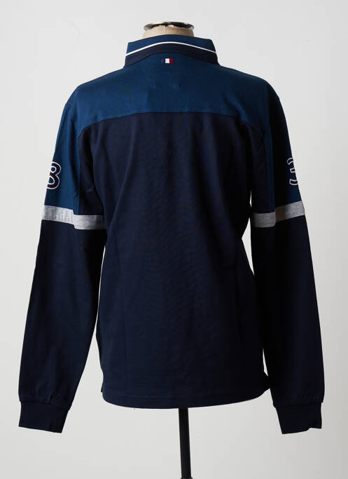 Polo bleu DELAHAYE pour homme