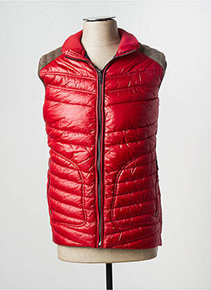 Doudoune poches sans capuche rouge DELAHAYE homme