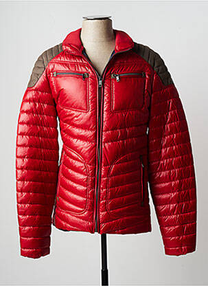 Doudoune poches sans capuche rouge DELAHAYE homme