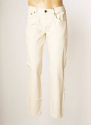 Jeans coupe slim beige FYNCH-HATTON pour homme