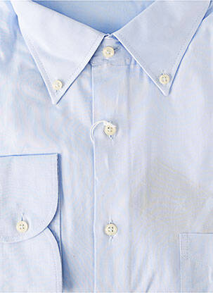 Chemise manches longues manches longues bleu BLUSALINA homme