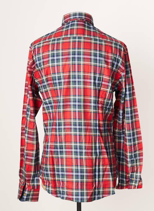 Chemise manches longues rouge BLUSALINA pour homme