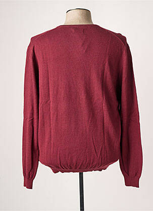 Pull col v manches longues rouge HARRIS WILSON homme