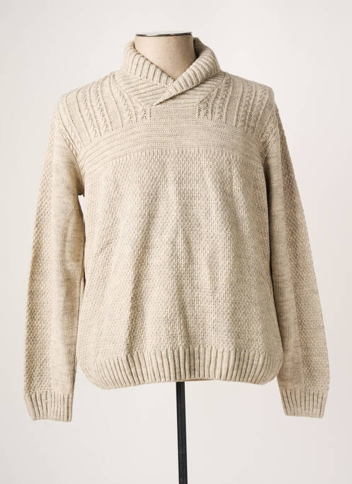 Pull beige BERAC pour homme
