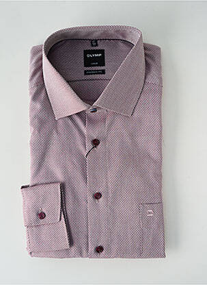 Chemise manches longues violet OLYMP pour homme