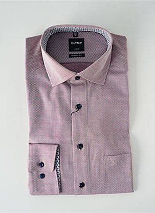 Chemise manches longues violet OLYMP pour homme