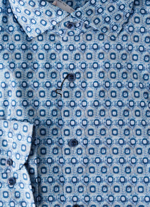 Chemise manches longues bleu OLYMP pour homme