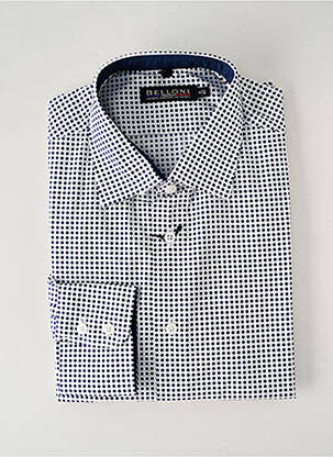 Chemise manches longues manches longues bleu BELLONI homme