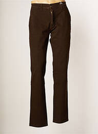 Pantalon chino poches taille normale marron PIONEER homme