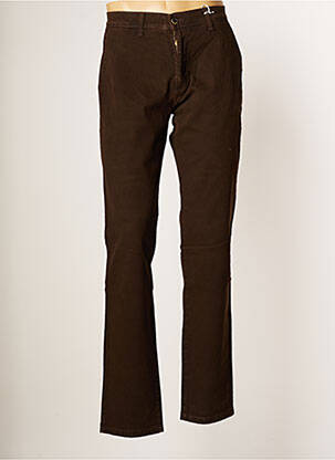 Pantalon chino poches taille normale marron PIONEER homme