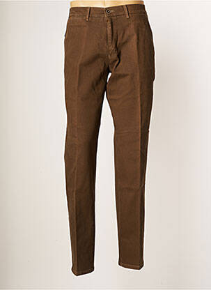Pantalon chino poches taille normale marron PIONIER homme