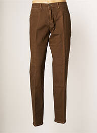 Pantalon chino poches taille normale marron PIONIER homme