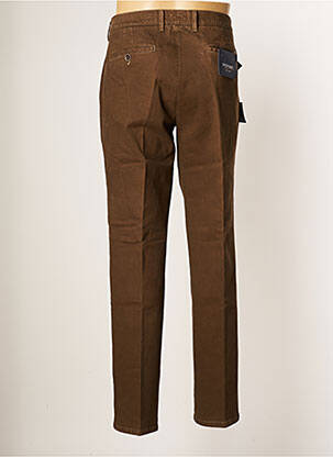 Pantalon chino poches taille normale marron PIONIER homme