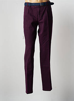 Pantalon chino violet MEYER pour homme