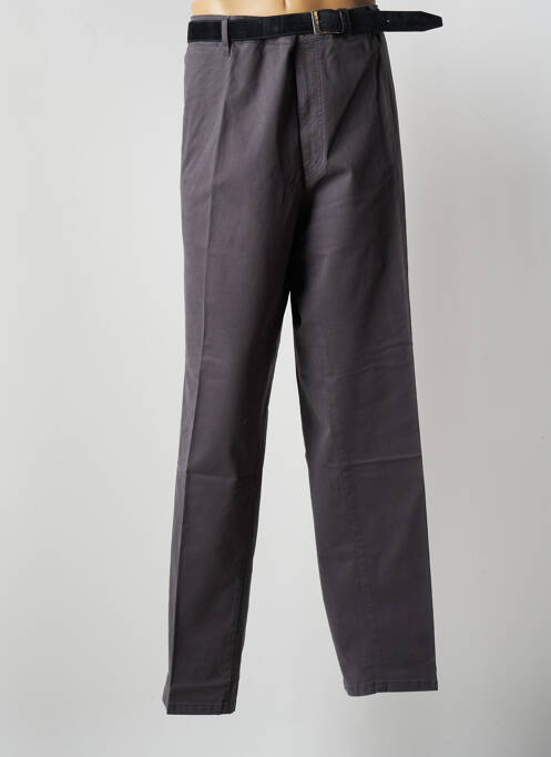 Pantalon chino stretch taille normale gris PIONIER homme