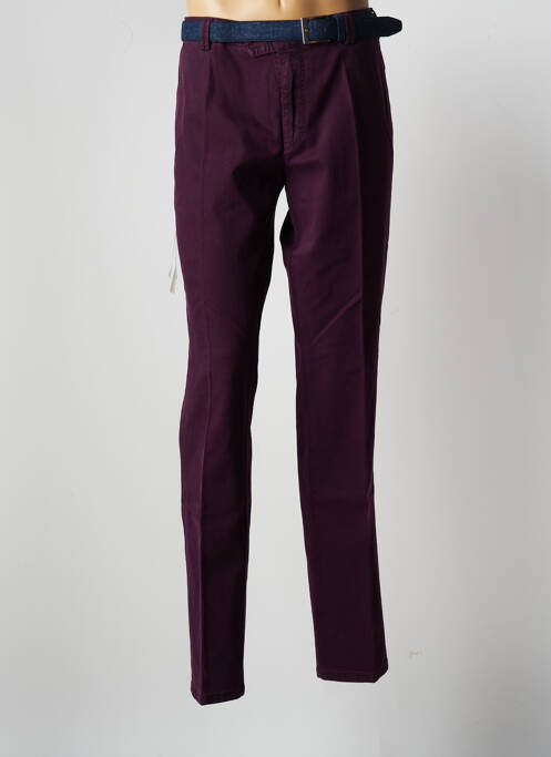 Pantalon chino violet MEYER pour homme