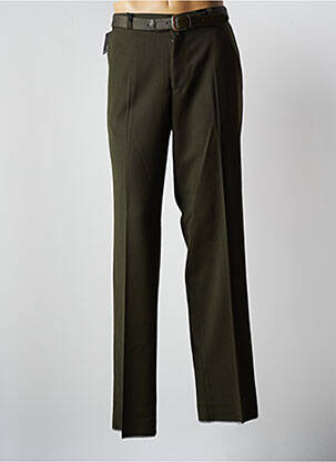 Pantalon droit vert BRUNO SAINT HILAIRE pour homme