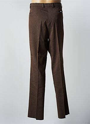 Pantalon droit tissage chiné taille normale marron NINO LORETTI homme