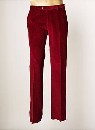 Pantalon droit rouge COSSERAT pour homme