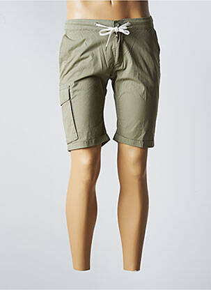 Bermuda stretch taille normale vert PIONEER homme