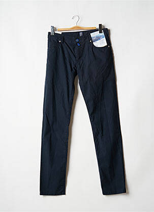 Pantalon slim tissage popeline taille normale bleu M5 BY MEYER homme