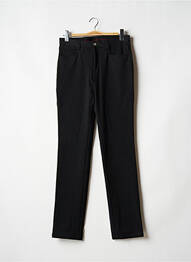 Pantalon droit tissage chiné taille normale noir KAMAO homme