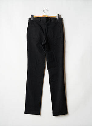 Pantalon droit tissage chiné taille normale noir KAMAO homme