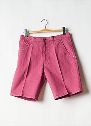 Short tissage popeline taille normale rose BUGATTI homme