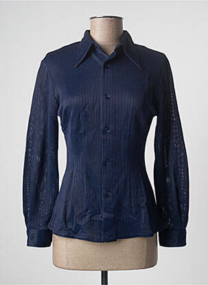 Chemisier coupe cintrée manches longues bleu EQUIPMENT femme
