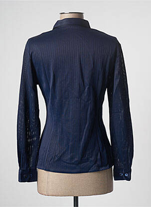 Chemisier coupe cintrée manches longues bleu EQUIPMENT femme