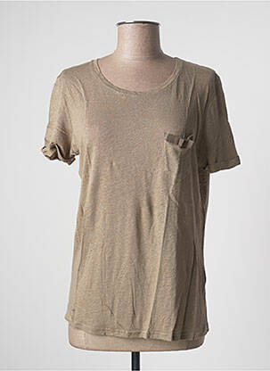 Top stretch manches courtes vert TEENFLO femme