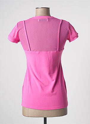 T-shirt coupe cintrée manches courtes rose TEENFLO femme