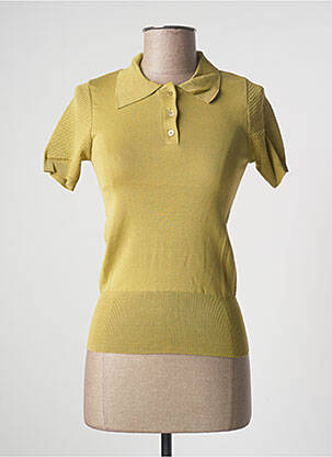 Polo stretch manches courtes vert STEFAN GREEN femme