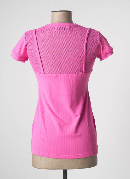T-shirt coupe cintrée manches courtes rose TEENFLO femme