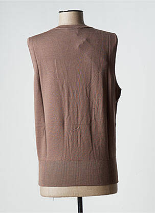 Gilet sans manche poches marron STEFAN GREEN femme