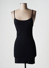 Robe courte sans manche sans manche noir TEENFLO femme