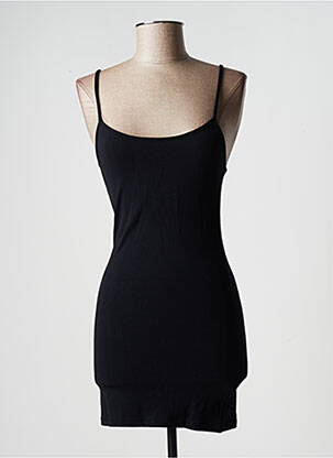 Robe courte sans manche sans manche noir TEENFLO femme