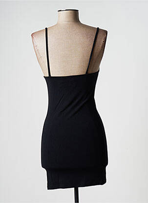 Robe courte sans manche sans manche noir TEENFLO femme
