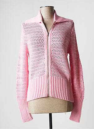 Gilet manches longues stretch rose STEFAN GREEN femme