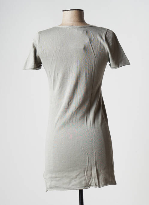 Pull tunique gris STEFAN GREEN pour femme